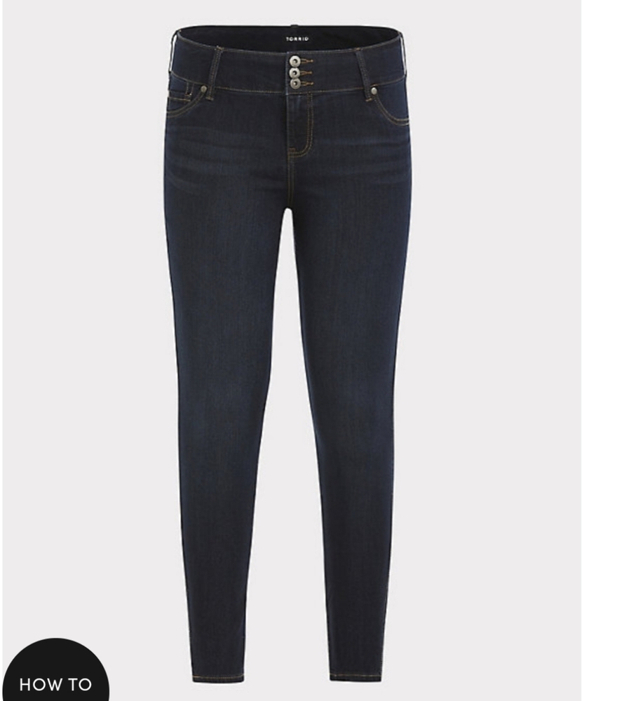 Super stretch dark wash jegging